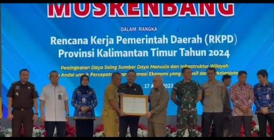 Paser Raih Terbaik 3 Penghargaan Pembangunan Daerah Tingkat Provinsi Kaltim 2023