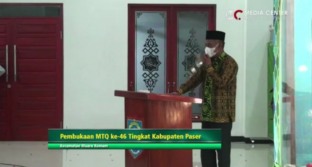 Wakili Bupati Paser, Sekda Membuka Acara MTQ ke-46 di Muara Komam